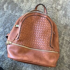 Mini faux leather Backpack